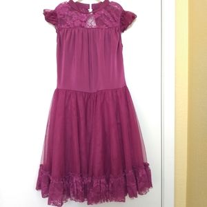 Weisman Girls Dance Costume, Cerise Color Sz. LC/Large